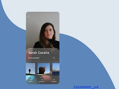 Daily UI Challenge 006 - A user profile. app daily ui dailyui006 dailyuichallenge design profile page ui ux