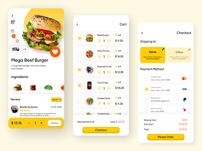 Food Delivery App cart app cart app page cart page checkout checkout app page checkout page checkout process food app food delivery food delivery app food delivery application food delivery service food design mobile app mobile app design mobile ui ui ui design ux uxdesign