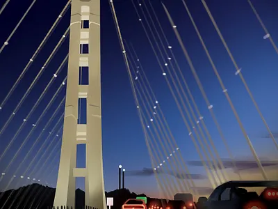 Bay Bridge bay bridge digital art illustration photoshop
