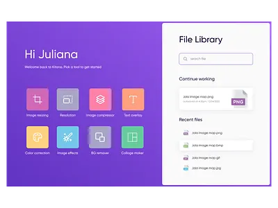 Dashboard- Image manipulation tool 100daysofui dailyui dashboard dashboard app design image editing image manipulation ui