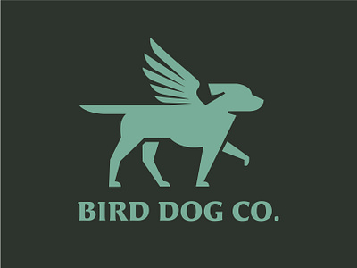 Bird Dog Co. bird branding caribou creative dog laura prpich logo minimal pointer vector wings