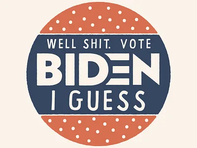 I guess? biden design drawing illustration political politics vector vote