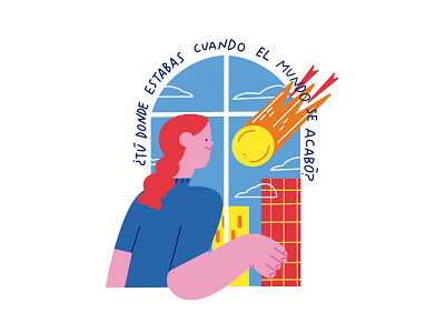 where were you when the world ended? character design flat illustration ilustración procreate
