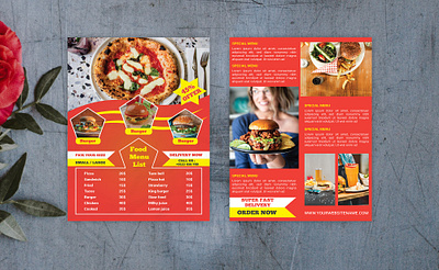 Restaurant Food Menu Design With Mock-Up Free Download branding business design food food and drink food app food delivery food menu food mockup free download graphics design menu menu bar menubar mockup restaurant restaurant logo restaurants ui vector