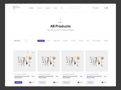 Clean & White Product Listing Page black white clean white clean design heydesign minimalist page page layout product product listing ui design website design white