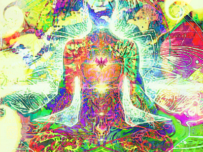 Meditation abstract art ayahuasca design graphic design illustration nft