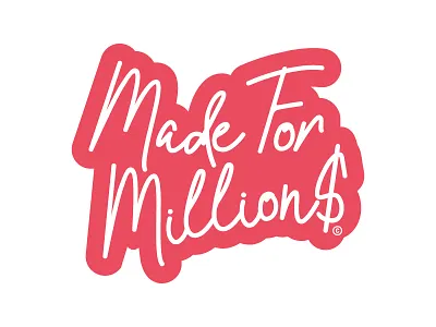 Made For Million$ Charm charm design graphic madeformillion$ mikemerrilldesign streetwear type