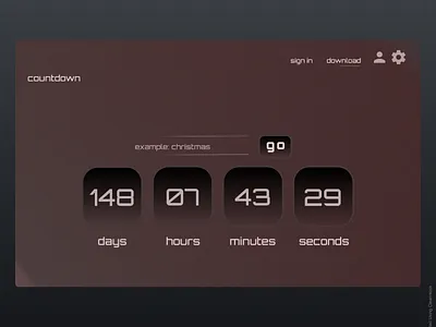 Daily UI #14 countdown countdown timer dailyui dailyuichallenge design desktop user interface