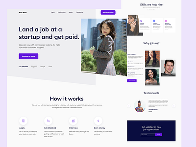Landing page of an outsourcing website design landing page landing page design outsourcing outsourcing services
