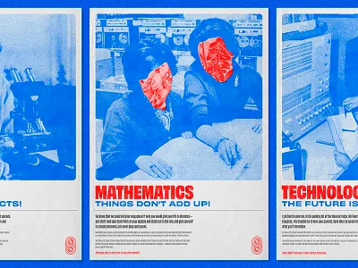 Modern Logic, 2/3: Mathematics – Print Series 1960s collage found imagery graphic design graphic designer halftone halftones london melbourne music poster poster design print retro vintage