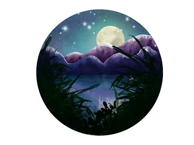 Lanscape Illustration illustration landscape landscape illustration procreate procreate art procreate brushes