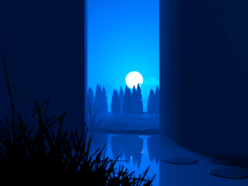 I walked under the bridge c4d gif 插图 设计