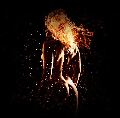 fire woman arte arte digital design digital fotografia illustration manipulation photoshop pintura pintura digital