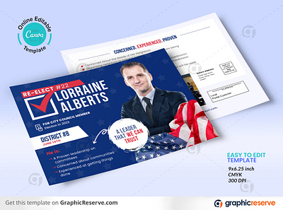 Political Mailer Canva Design Template political mailer political mailer design political mailer examaples political mailer example political postcard political postcard design