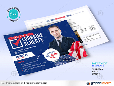 Political Mailer Canva Design Template political mailer political mailer design political mailer examaples political mailer example political postcard political postcard design