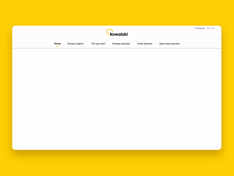 Kowalski Website interaction animation desktop home homepage interaction interface site ui design uidesign website website design