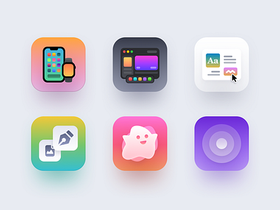 Presentation Icons clean colorful dark design green icon icon design illustration light minimal orange pink purple ui ui design user experience user interface ux vector white