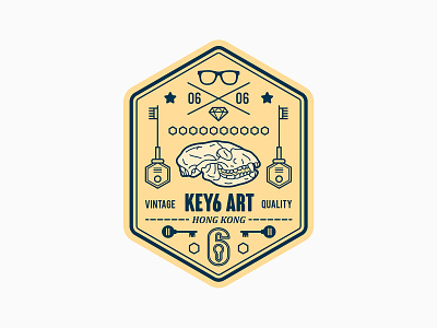 Animal Vintage Label animal skull graphicdesign key6art logo logo design popart skull vectorart vintage label vintage logo