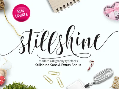 Still Shine Script branding display font fonts illustrator lettering modern modern font type typeface