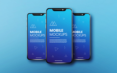 Realistic & clean app screen white blue smartphone mockup app mockup phone mockup ui mockup ux mockup