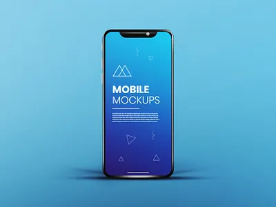 Realistic & clean app screen white blue smartphone mockup app mockup phone mockup ui mockup ux mockup