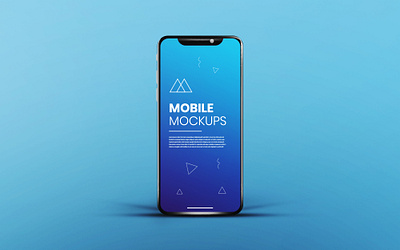 Realistic & clean app screen white blue smartphone mockup app mockup phone mockup ui mockup ux mockup