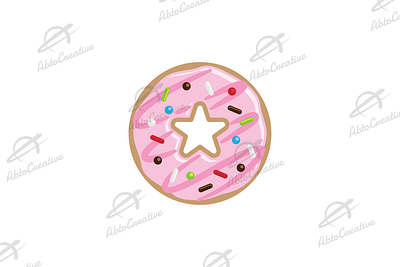 Donut Star Logo branding cafe cheerful cook design donut food icon logo restaurant