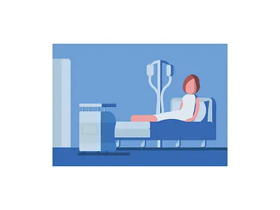 Hospital 2d art delivery design digital flat hospital human illustration illustrator people robot robots vector web