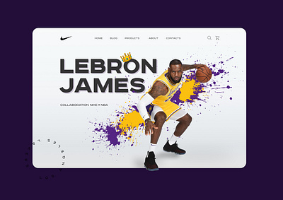 LeBron basketball design ecommerce jacket lebron lebronjames nba nike sport ui ui design ux web web design webdesign website