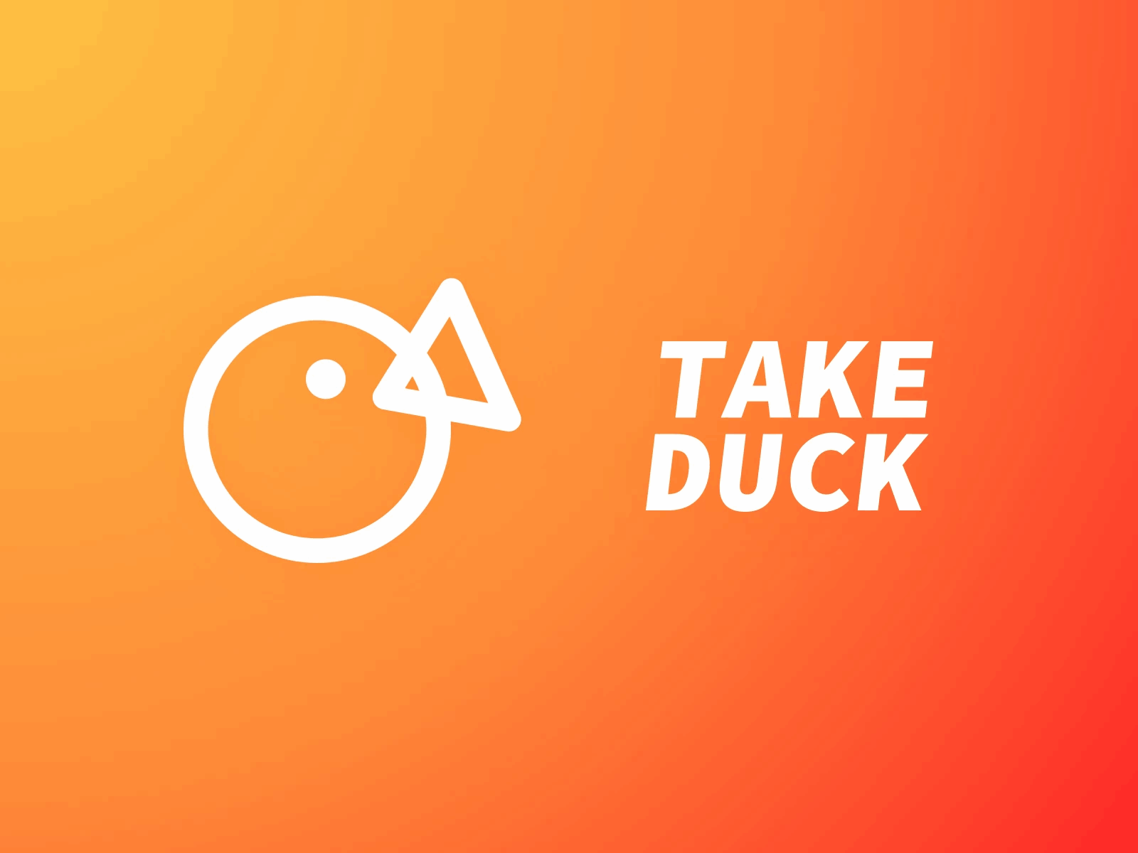 拍呀「TAKE DUCK app branding icon logo monk monk.ren 拍呀