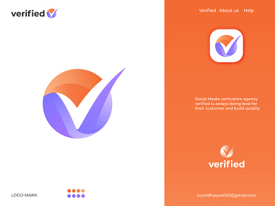 verified Logo Idea brand identity branding checkmark coin crypto digital agency ecommerce logo marketing modern logo token verified verify logo visual identity wallet