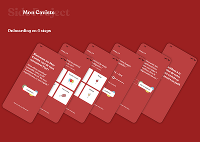 Mon Caviste Project application creation design illustration onboarding redesign ui ux ux design wine winetech