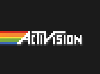 Activision Pride Vintage atari branding game gaming graphic logo pixel pixel art pride rainbow spectrum vintage