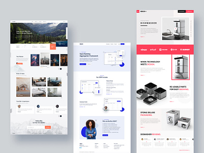 Collection of Website & Landing Pages app creative design developer home home page illustration landing landing page portal product tour travel ui ux web web design website website design