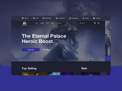 ShineBoost Design axure design game online shop page prototype site sketch ui ux web web design
