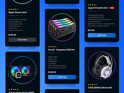 Product Cards | UI Design app cards cards ui dailyui design designer interface product product cards ui uidesign uiux webdesign