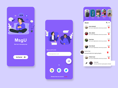 Chat App android android app art chat chat app chatting design designs illustration ios ios app design ui uidesign uiux ux uxdesign