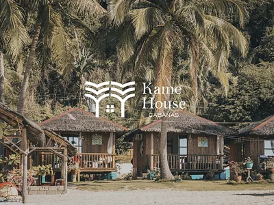 Kame House branding design icon logo