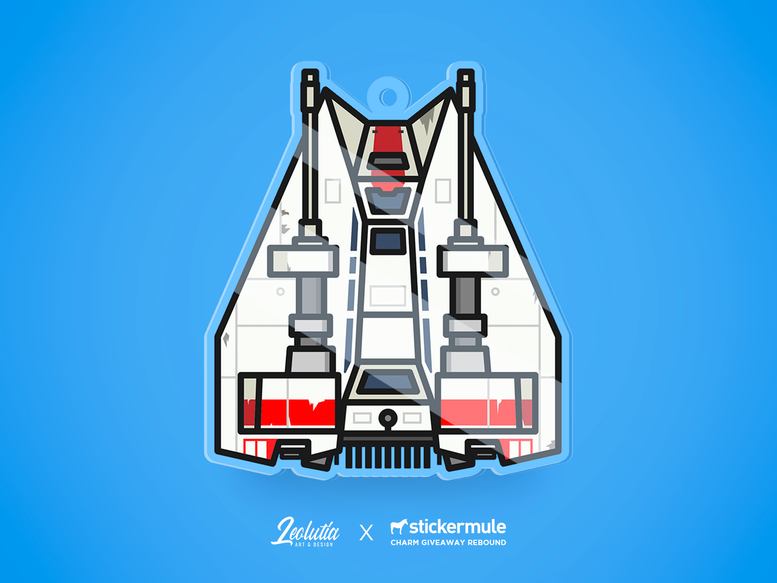 Example of Snowspeeder Charm - Stickermule "Charms Giveaway"