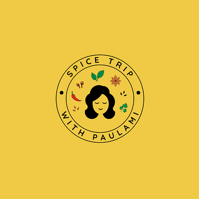 Color version of the Logo for Spice Trip With Paulami brand identity branding design illustration illustrator logo logodesign ui