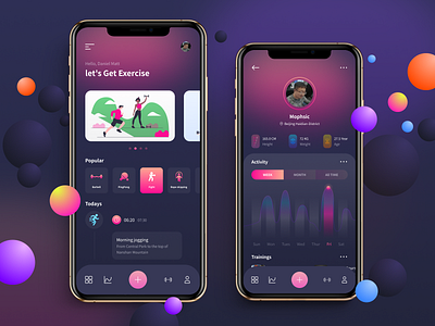 2020 Fitness App figma uxdesign