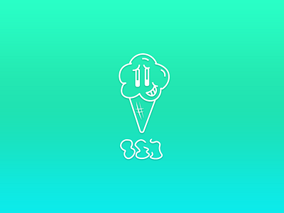 ICEKREAM Logo design ice icecream logo type typeography