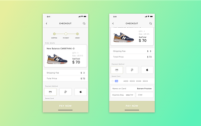 daily ui challenge 02 checkout app checkout dailyui design ui ui challenge