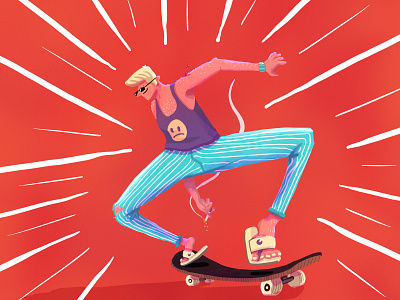 Skate Collection 2 ! artwork characterdesign cigarette digitalart illustration ipadpro mouvement procreate skate skateboard skater
