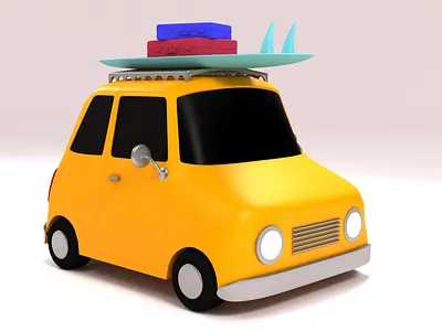 Road Trip Car : 3dsMax 3d 3d art 3dsmax car car model character cinema4d illustration maya 3d roadtrip roadtripcar