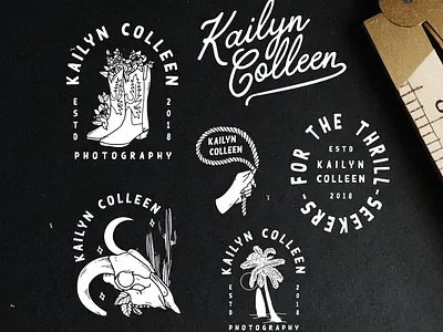Kailyn Colleen Photography Branding brand design brand identity branding design illustration logo a day logo design