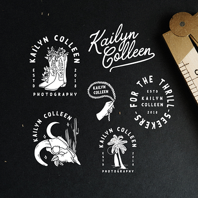 Kailyn Colleen Photography Branding brand design brand identity branding design illustration logo a day logo design