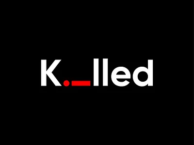 Typography concept of Killed Logo branding creative graphics identity illustration logo logoplace logotype packaging stationary typography vector visual