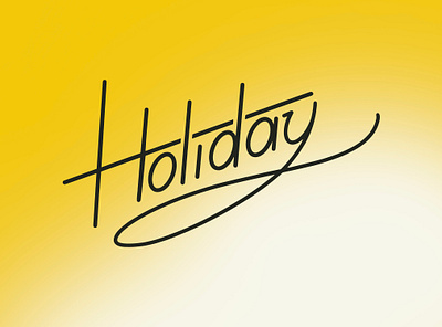 Holiday ✺ art black calligraphy design design art graphicdesign graphisme holiday letter lettering lettering art letters lettre shapes summer sun type typography work yellow