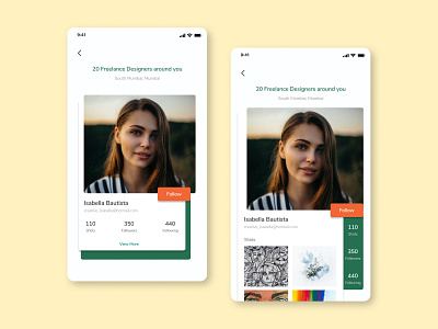 Profile clean ui figma design layout design mobile ui profile page uidesign